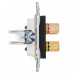 SKANDY Аудиорозетка 4-местная SK-A01Bl черный IEK SK-S40-K02