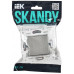 SKANDY Выключатель 1-клавишный 10А SK-V01N металл никель IEK SK-V10-0-10-K50