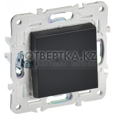 SKANDY Выключатель 1-клавишный кнопочный 10А SK-V14Bl черный IEK SK-V17-0-10-K02