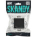SKANDY Выключатель 1-клавишный кнопочный 10А SK-V14Bl черный IEK SK-V17-0-10-K02