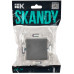 SKANDY Выключатель 1-клавишный кнопочный 10А SK-V14Gr серый IEK SK-V17-0-10-K03