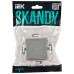 SKANDY Выключатель 1-клавишный кнопочный 10А SK-V14S серебряный IEK SK-V17-0-10-K23
