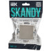 SKANDY Выключатель 1-клавишный кнопочный 10А SK-V14Sh шампань IEK SK-V17-0-10-K37
