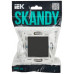 SKANDY Выключатель 1-клавишный кнопочный 10А SK-V14G графит IEK SK-V17-0-10-K53