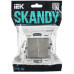SKANDY Выключатель 2-клавишный 10А SK-V04N металл никель IEK SK-V20-0-10-K50