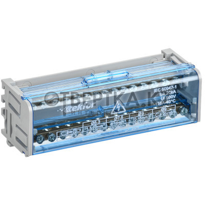 TEKFOR Шины на DIN-рейку (кросс-модуль) ШНК 2х15 LPEN IEK TF-DN10-2-15-125
