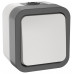 TORS Переключатель одноклавишный 10А IP55 TS201 серо-белый IEK TS-V10-0-10-55-K41