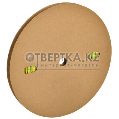 Трубка термоусадочная ТТУ нг-LS 6/3 желто-зеленая (200м/упак) IEK UDRS-D6-100-K52
