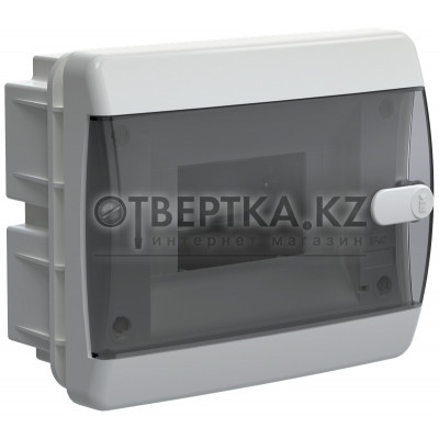 UNION Compact Корпус пластиковый ЩРВ-П-6 IP41 черная прозрачная дверь IEK UIC-KP12-V-06-41-K01 