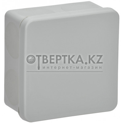 Коробка распаячная двухкомпонентная КМ42435 для открытой проводки безгалогенная (HF) 80х80х40мм IP67 8 вводов серая IEK UKO21-080-080-040-K41-66