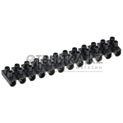 Зажим контактный винтовой ЗВИ-5 н/г 1,5-4,0мм2 12пар черный IEK UZV5-005-04