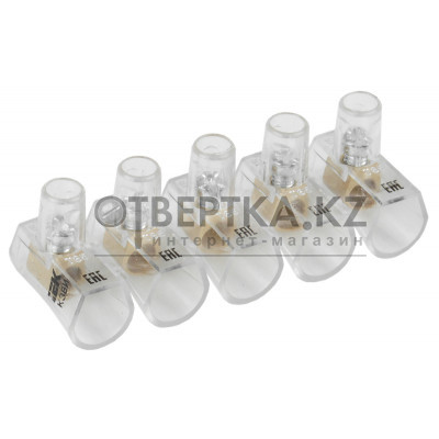 Зажим винтовой концевой изолированный КЗВИ 4,0мм2 (5x1) IEK UZVK-04-5