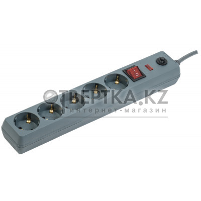 Сетевой фильтр СФ-05К 16А/250В серый IEK WFP10-16-05-03-ZK-K03