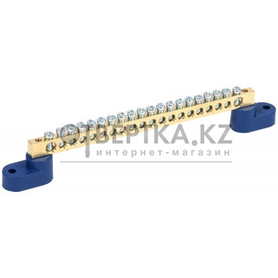 Шина N "ноль" на двух угловых изоляторах ШНИ-6х9-20-У2-С IEK YNN10-69-20C2-K07