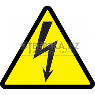 Самоклеящаяся этикетка 25х25х25мм символ &quot;Молния&quot; IEK YPC30-MOLNI-1-100