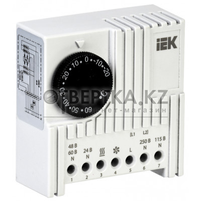 Термостат УККт от -20 до 60°C NO/NC IEK YTT21-00-60-NO-NC