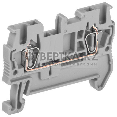 Клемма пружинная КПИ 2в-1,5 17,5А серая IEK YZN11-001-K03