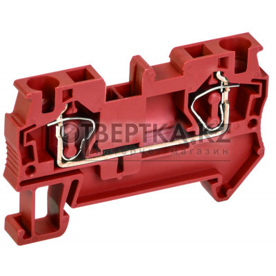 Клемма пружинная КПИ 2в-4 41А красная IEK YZN11-004-K04