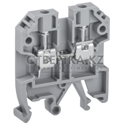 Клемма винтовая КВИ-4мм2 серая IEK YZN30-004-K03