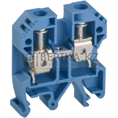 Клемма винтовая КВИ-6мм2 синяя IEK YZN30-006-K07