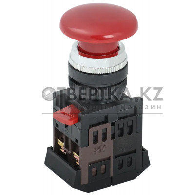 Кнопка IEK AEА-22 d22мм 1з+1р красный BBG30-AEA-K04