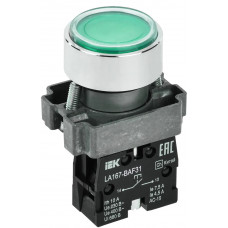 Кнопка IEK LA167-BAF31 d=22мм 1з зеленая в Костанае