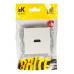 Розетка IEK BRITE HDMI РHDMI-0-БрБ BR-H10-K01