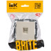 Розетка компьютерная IEK RJ45 кат.5E РК10-БрКр BR-K10-1-K10