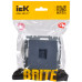 Розетка компьютерная IEK RJ45 кат.5E РК10-БрМ BR-K10-1-K35