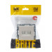 Розетка компьютерная двойная IEK BRITE кат.5E RJ45 РК10-2-БрЖ BR-K20-1-K36