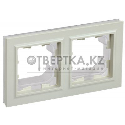 Рамка 2-местная IEK BRITE IP44 РУ-2-БрКр-44 BR-M22-44-K10