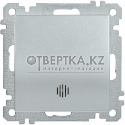 Выключатель 1 клав. IEK ВС10-1-1-Б серебряный EVB11-K23-10