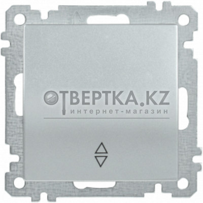 Выключатель 1 клав. IEK ВС10-1-2-Б серебреный EVB12-K23-10