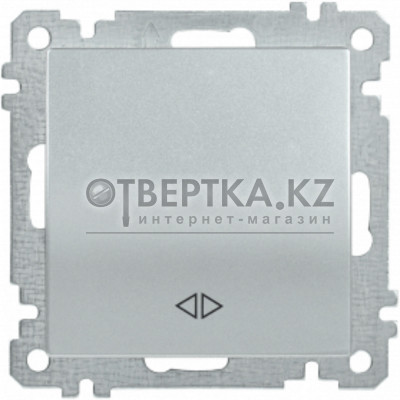 Выключатель 1 клав. IEK ВС10-1-3-Б серебреный EVB13-K23-10