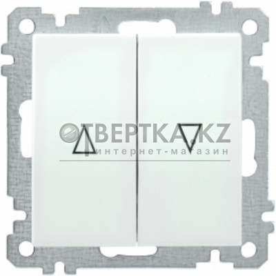 Выключатель 2 клав. IEK ВС10-1-5-Б белый EVB25-K01-10