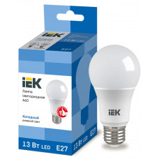 Лампа груша IEK LED A60 13Вт 230В 6500К E27