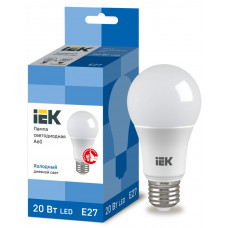 Лампа груша IEK LED A60 20Вт 230В 6500К E27 в Актобе