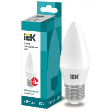 Лампа свеча IEK LED C35 7Вт 230В 4000К E27