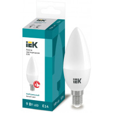 Лампа свеча IEK LED C35 9Вт 230В 4000К E14
