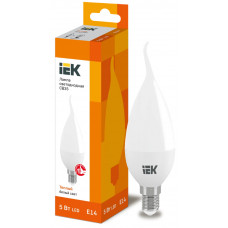 Лампа свеча IEK LED CB35 5Вт 230В 3000К E14