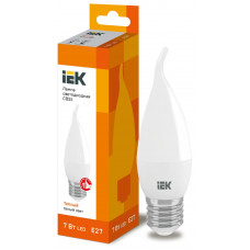 Лампа свеча IEK LED CB35 7Вт 230В 3000К E27