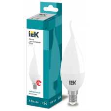 Лампа свеча IEK LED CB35 7Вт 230В 4000К E14 в Актобе