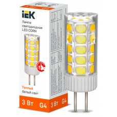 Лампа капсула IEK LED CORN 3Вт 12В 3000К G4 в Караганде