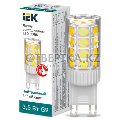 Лампа капсула IEK LED CORN 3,5Вт 230В 4000К G9 LLE-CORN-4-230-40-G9