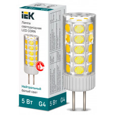 Лампа капсула IEK LED CORN 5Вт 12В 4000К G4 в Караганде