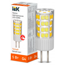 Лампа капсула IEK LED CORN 5Вт 230В 3000К G4 в Актау
