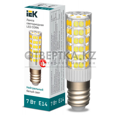 Лампа капсула IEK LED CORN 7Вт 230В 4000К E14 LLE-CORN-7-230-40-E14