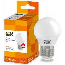 Лампа шар IEK LED G45 5Вт 230В 3000К E27 в Актобе