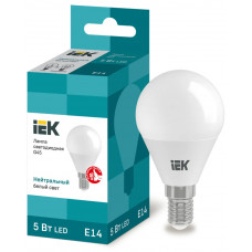 Лампа шар IEK LED G45 5Вт 230В 4000К E14 в Актобе