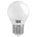 Лампа шар IEK LED G45 7Вт 230В 4000К E27 LLE-G45-7-230-40-E27